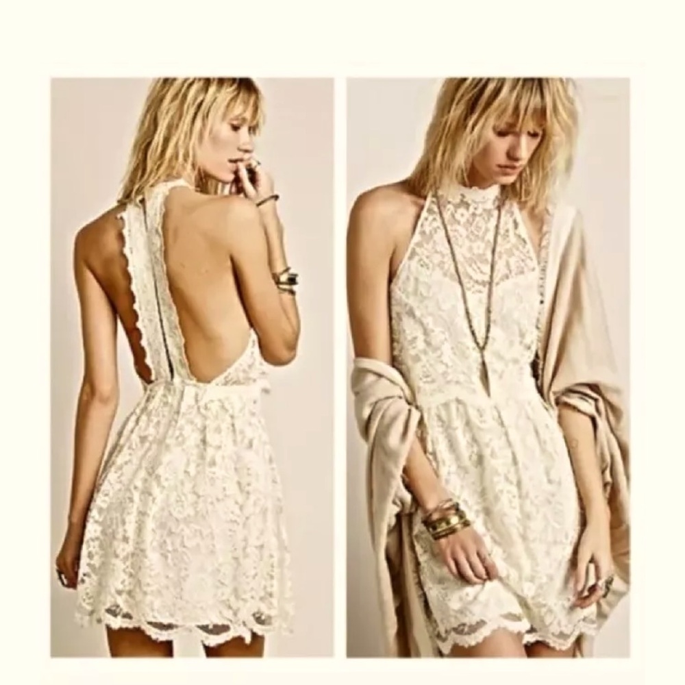 Free people open back high neck dress - Picture 4 of 9